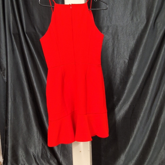 Greylin Red Halter Fit and Flare Mini Dress - Picture 4 of 10